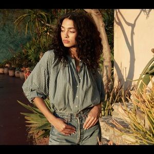 Dôen Jane blouse in Josephine plaid